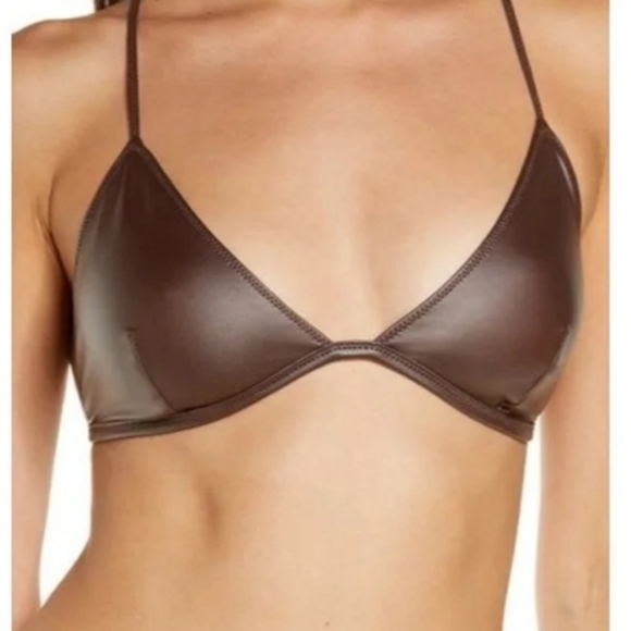 SKIMS wet jersey triangle bralette set L - Picture 2 of 9